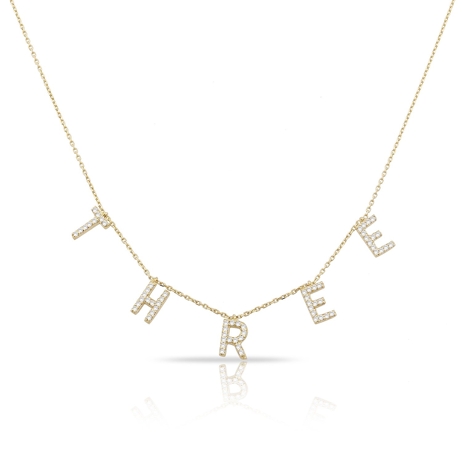 14K DIAMOND NAME NECKLACE