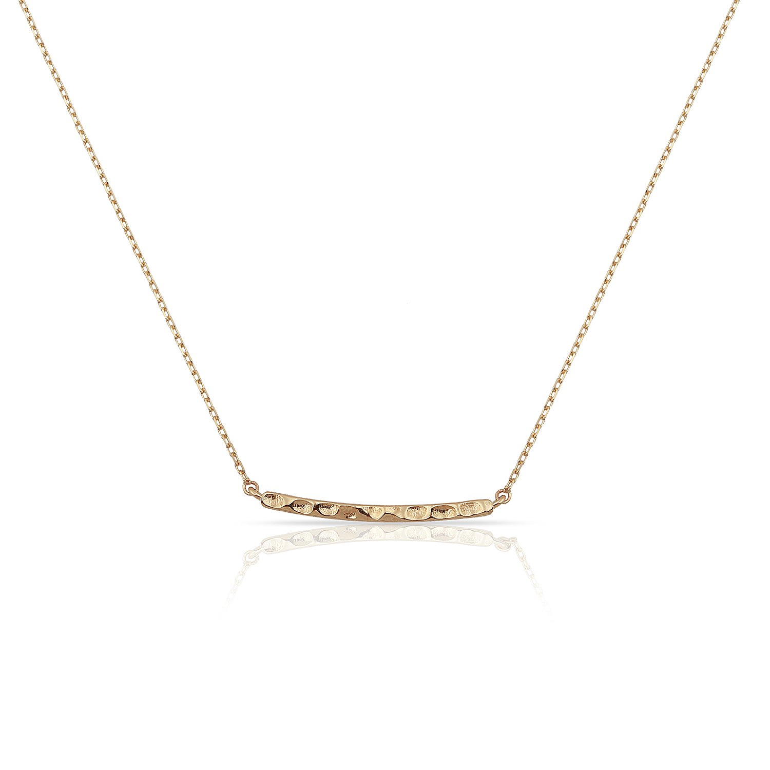 14K BAR NECKLACE 14K ROSE GOLD