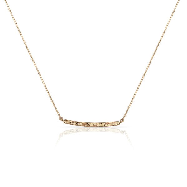 14K BAR NECKLACE 14K ROSE GOLD