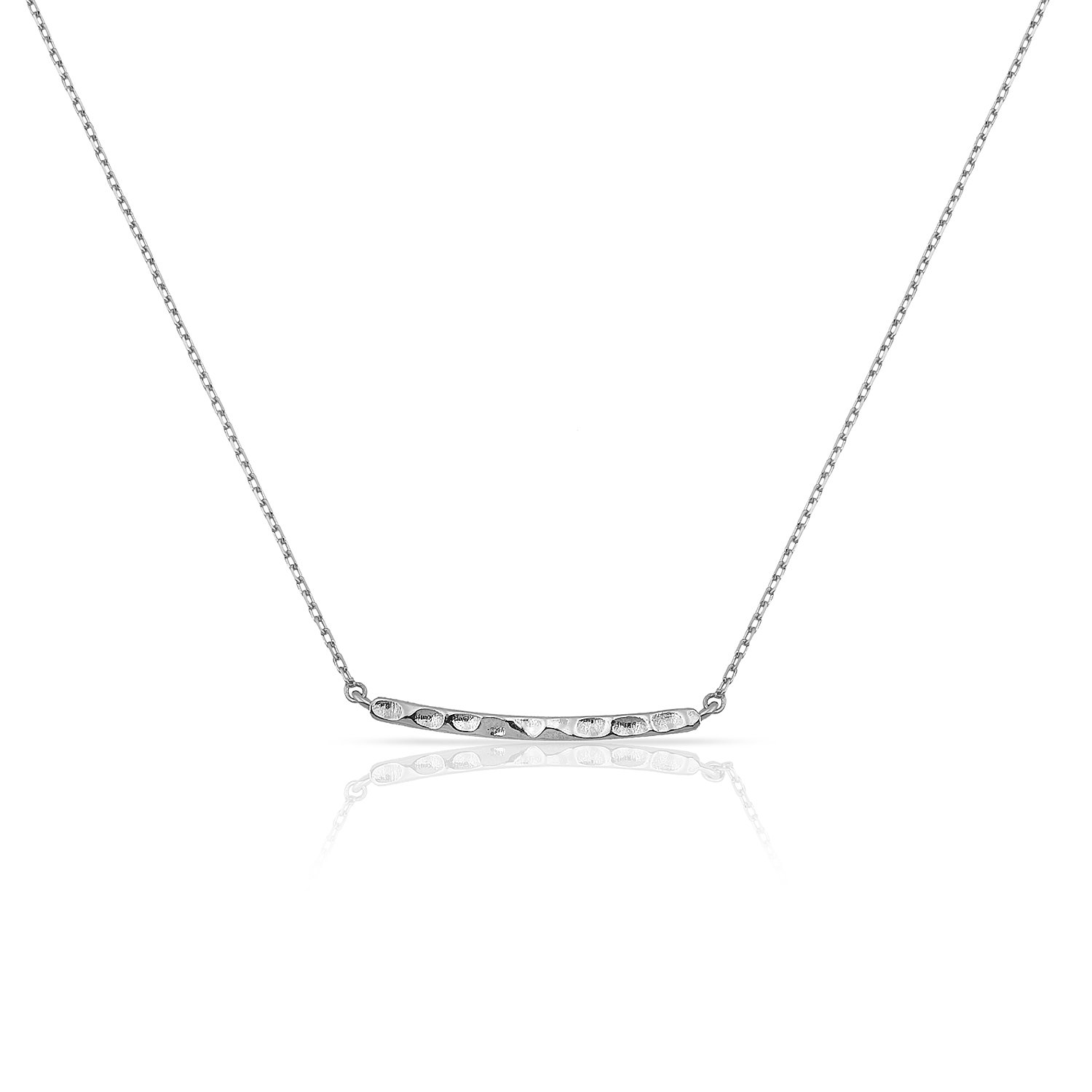 14K BAR NECKLACE 14K WHITE GOLD