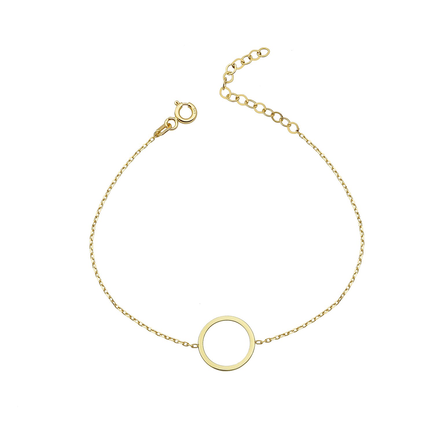 14K CIRCLE BRACELET 14K YELLOW GOLD