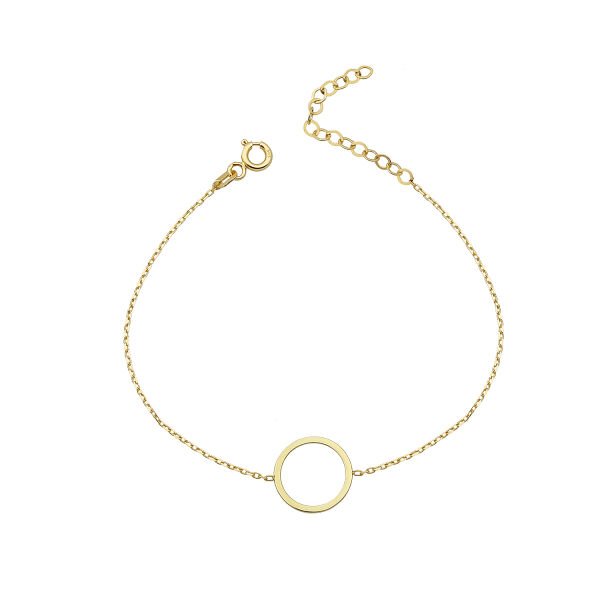 14K CIRCLE BRACELET 14K YELLOW GOLD